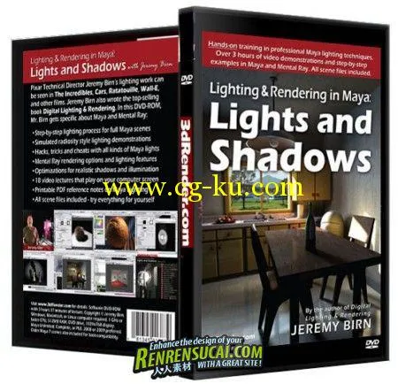 《Maya灯光渲染专业技术教程》3drender Lighting And Rendering In Maya Lights And Shadows By Je的图片1