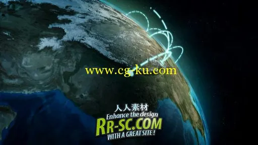 世界地图跳跃 视频素材 Videohive_world-communication的图片1