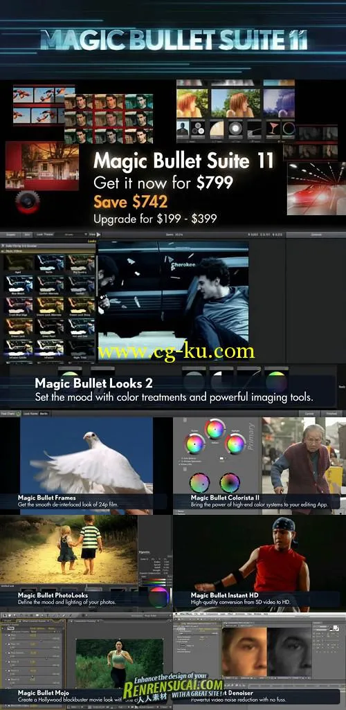 《超级魔法校色软件套装第11版》Magic Bullet Suite 11 Complete Edition Win/MacOSX的图片1