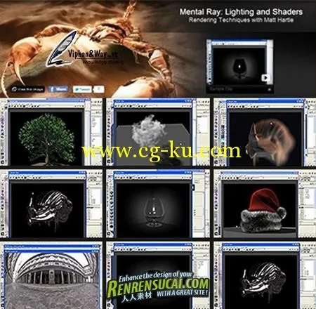 《MAYA中Mental Ray灯光与渲染教程》Gnomon Mental Ray Lighting and Shaders Rendering Techniq的图片1