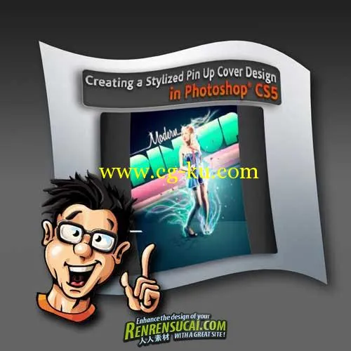 《Photoshop CS5 海报封面设计训练教程》Digital-Tutors Creating a Stylized Pin Up Cover Design的图片1