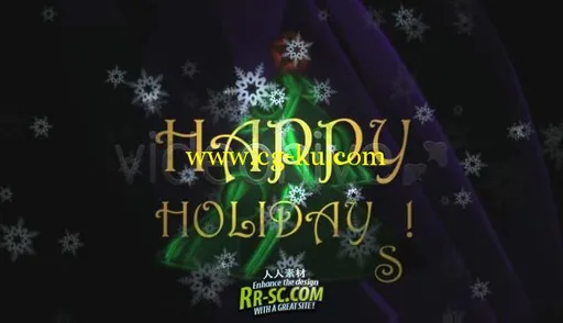 假期快乐板式 视频素材 Videohive - happy holidays hd intro的图片2