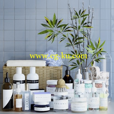 A set of cosmetics for the bathroom的图片1