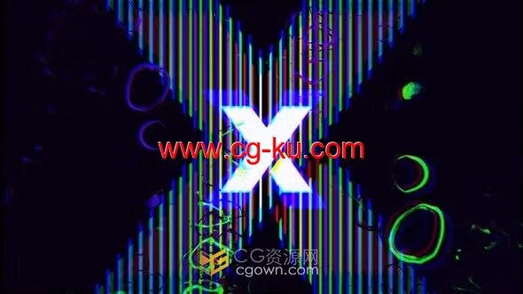 闪烁技术故障标志动画-PR模板免费下载的图片1