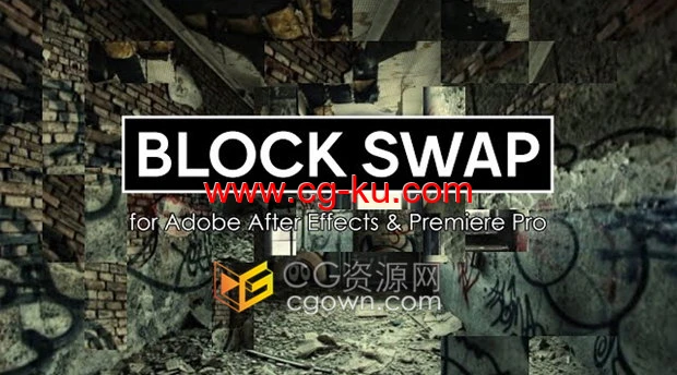 Block Swap v1.5 AE/PR插件随机生成像素块马赛克图像视觉特效动画的图片1