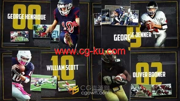 体育运动预告片赛事宣传片开场白-AE模板的图片1