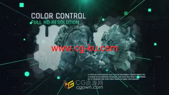 智能高科技数字信息公司宣传片军事技术幻灯片-AE模板的图片1