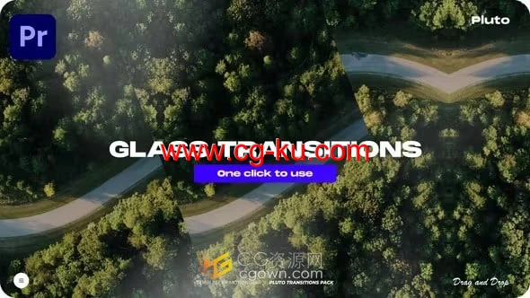 玻璃化效果转场Glass Transitions包括音效-PR模板的图片1