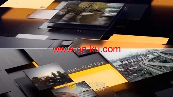 商业新闻片头企业宣传开场白-AE视频模板的图片1