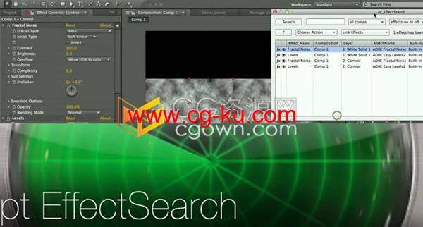 AE脚本pt_EffectSearch v3.51插件特效效果搜索查看的图片1