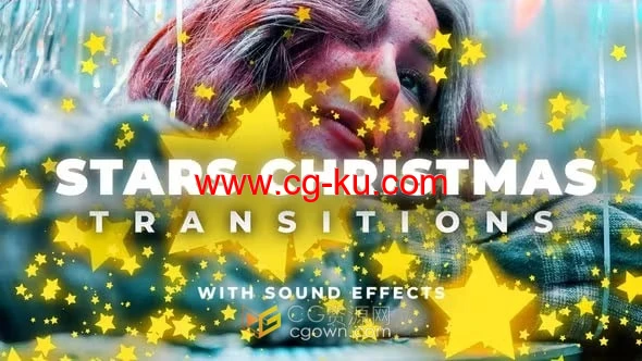 48种迷人魔力闪闪星形粒子节日转场视频过渡-PR模板的图片1