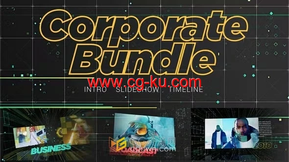 数字信息科技企业宣传公司历史发展时间线介绍视频AE模板的图片1