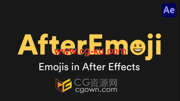 AE脚本AfterEmoji v1.0 3500个Emoji表情包符号动画的图片1
