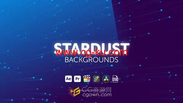 免费下载炫丽星尘背景-AE与PR模板的图片1