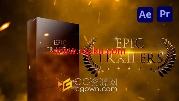 AE/PR模板史诗预告片宣传片头电影片名标题动画视频20组的图片1