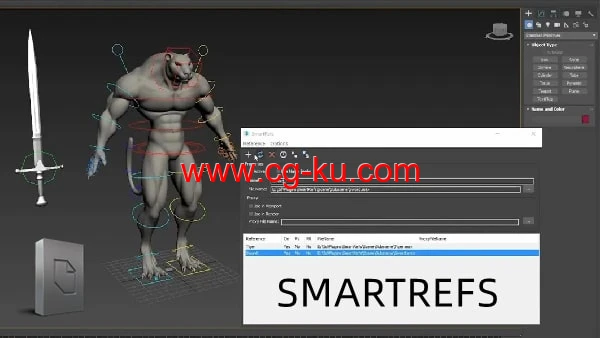 3ds Max插件SmartRefs v1.08.01高级外部参考插件的图片1