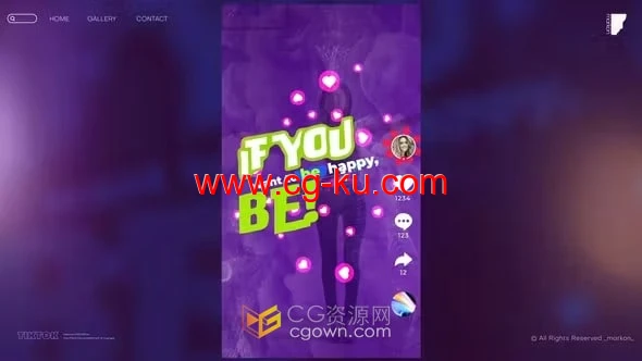 创意动画排版标题TikTok抖音元素-AE模板的图片1