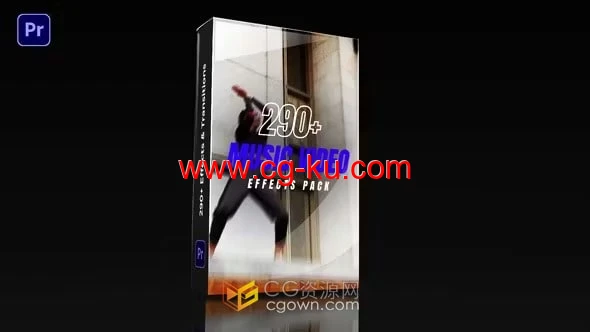 290多个叠加效果短片和过渡元素制作音乐视频-PR模板的图片1