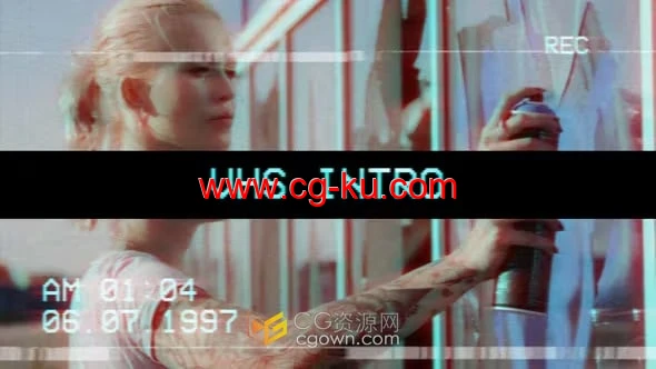 VHS快速介绍复古开场白-PR片头模板的图片1