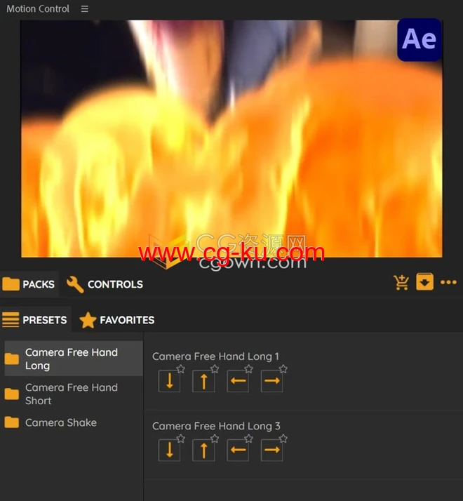 Camera Fire Transitions AE模板20种火焰特效视频转场过渡效果的图片1