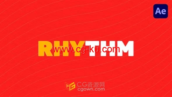 简洁排版时尚视觉效果动感文字介绍视频片头-AE模板的图片1