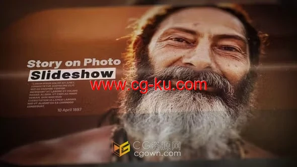 复古相片视频怀旧纪录片时间线幻灯片-AE模板的图片1