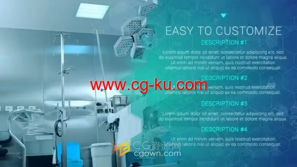 现代医疗科技宣传片含35+医学图标-AE模板的图片1