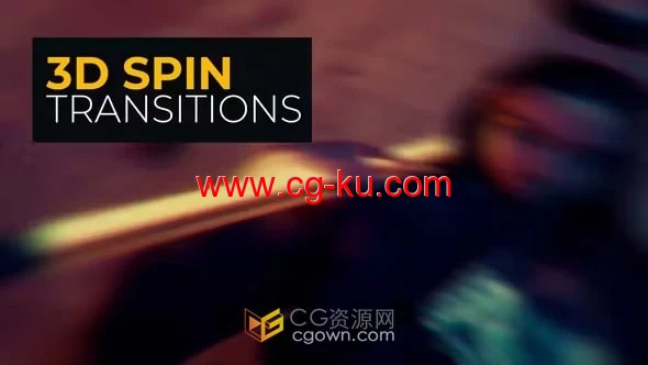 24种创意自旋转过渡效果3D Spin Transitions-PR转场模板的图片1