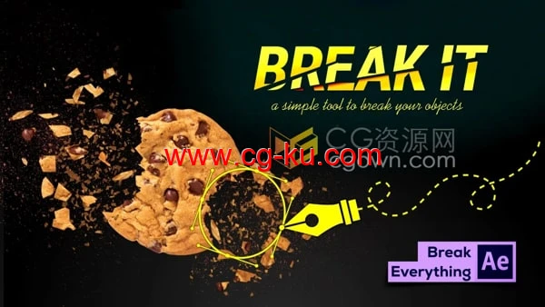 AE脚本Break It! v1.1.2快速制作爆炸粉碎破碎动画效果的图片1