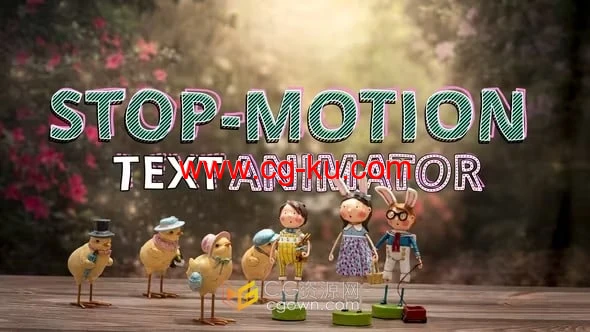 25种卡通定格动画文字效果静止标题-DR达芬奇模板的图片1