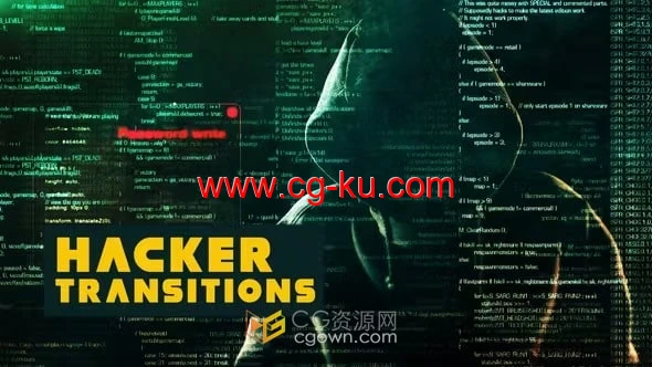 10种像差故障过渡Hacker Transitions-PR转场模板的图片1