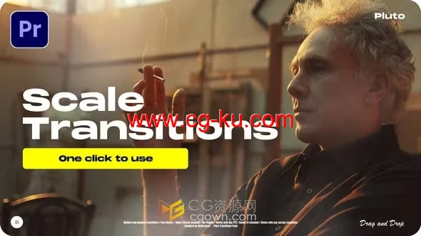 缩放过渡Scale Transitions-PR转场模板带音效的图片1