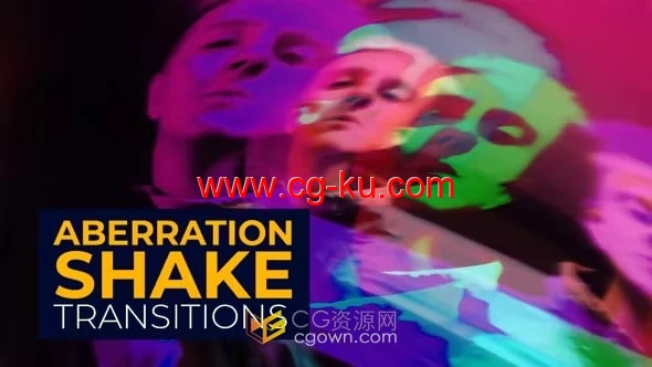 PR模板-16种像差抖动过渡动画效果Aberration Shake Transitions的图片1