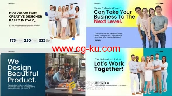 AE模板-平面设计机构宣传片网络作品集个人品牌产品广告的图片1