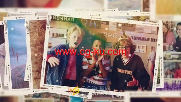 波希米亚风格照片幻灯片浪漫漏光视频相册-AE模板的图片1