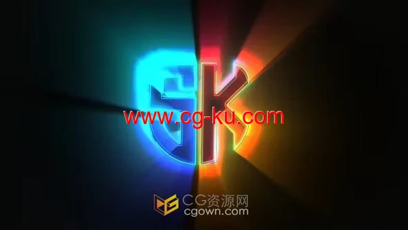 明亮多彩光效标志LOGO动画-PR模板的图片1