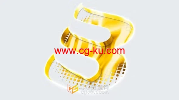快速金色亮面光泽感标志介绍-AE模板的图片1