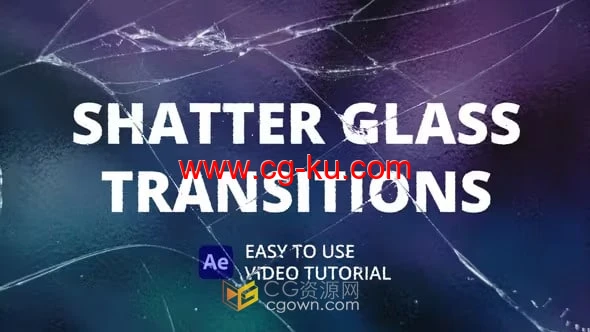 10种破碎玻璃过渡Shatter Glass Transitions-AE转场模板的图片1