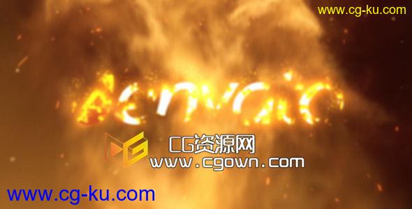 火爆标志演绎片头 Videohive Fire Logo Reveal 02 AE模板的图片1