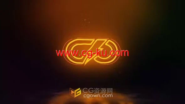 AE模板-动态霓虹灯蒙版活力的动画故障光效标志的图片1