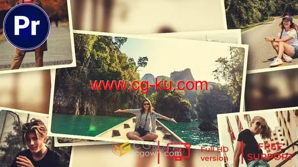 PR模板-3D回忆纪念照片幻灯片简单实用视频相册的图片1