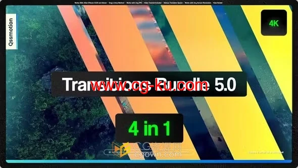 AE模板-64个时尚版式转场多合一捆绑包Transitions Bundle 5.0的图片1