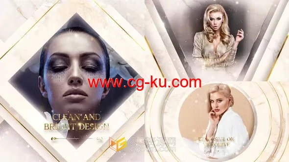 AE模板-奢华明星模特专辑幻灯片大气明亮晚会包装的图片1