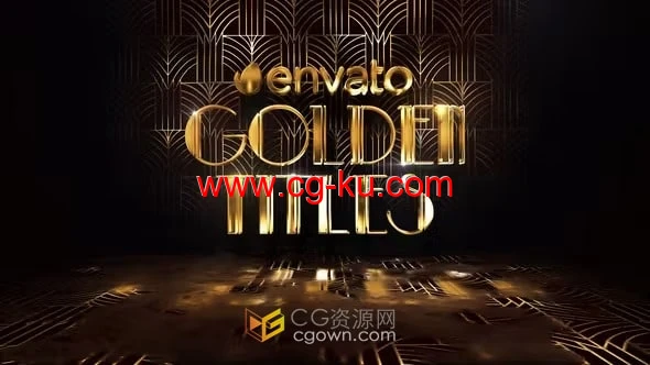 AE模板-高级感魅力金色标题颁奖晚会庆典仪式包装字幕的图片1