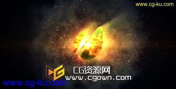 火焰球粒子标志片头 Orb Fire Logo Reveal AE模板的图片1