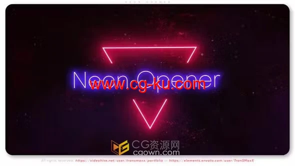 AE模板-霓虹灯夜生活氛围时尚品牌宣传片角色扮演活动开场白的图片1