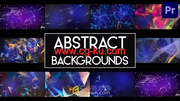 PR模板-9个抽象背景为装饰活动或派对视频等营造轻松的氛围的图片1