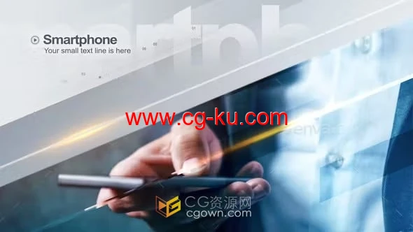 AE模板-大气透明玻璃分割动画国际化理念企业宣传片的图片1