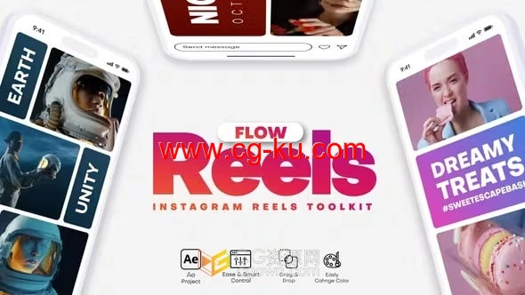 创建社交平台时尚现代垂直视频工具包-AE模板 创建社交平台时尚现代垂直视频工具包-AE模板的图片1