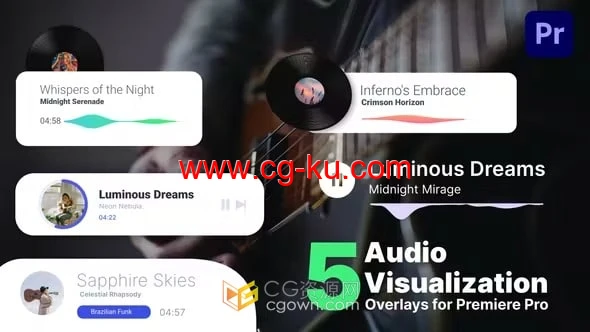 PR模板-音频可视化工具音乐播放器音乐视频歌曲宣传的图片1